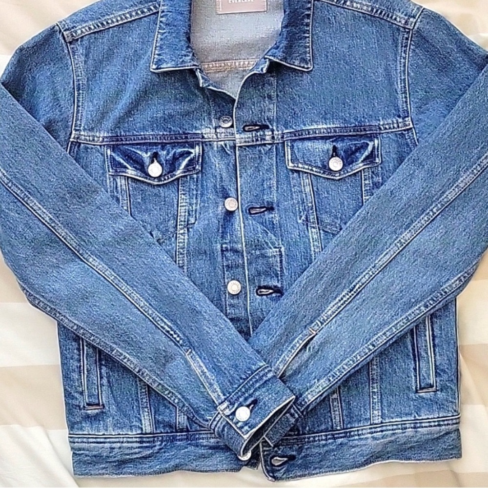 Everlane Light Blue Denim Jacket - Picture 3 of 4